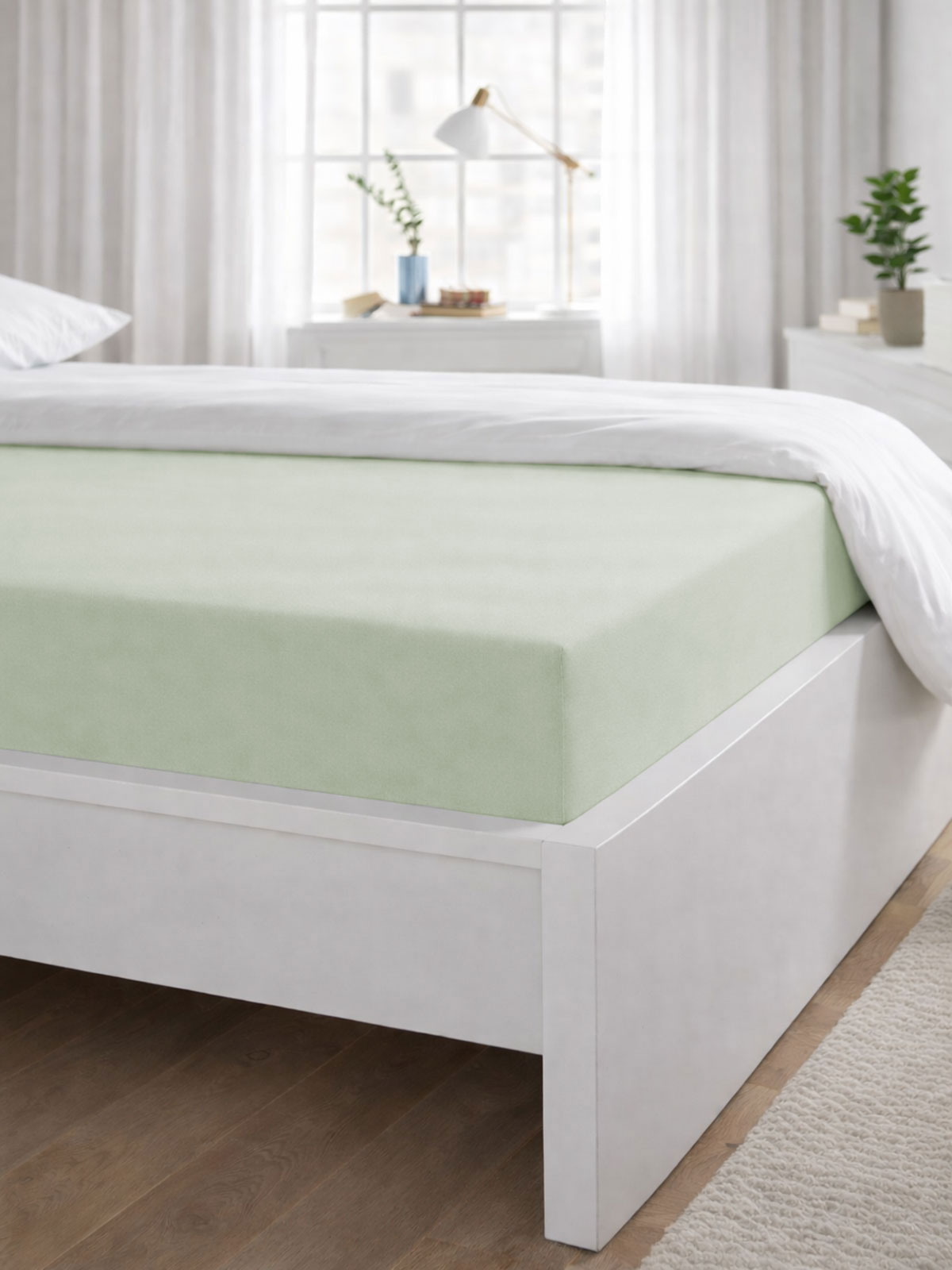 Spannbettlaken „Sofia“, Pastellgrün