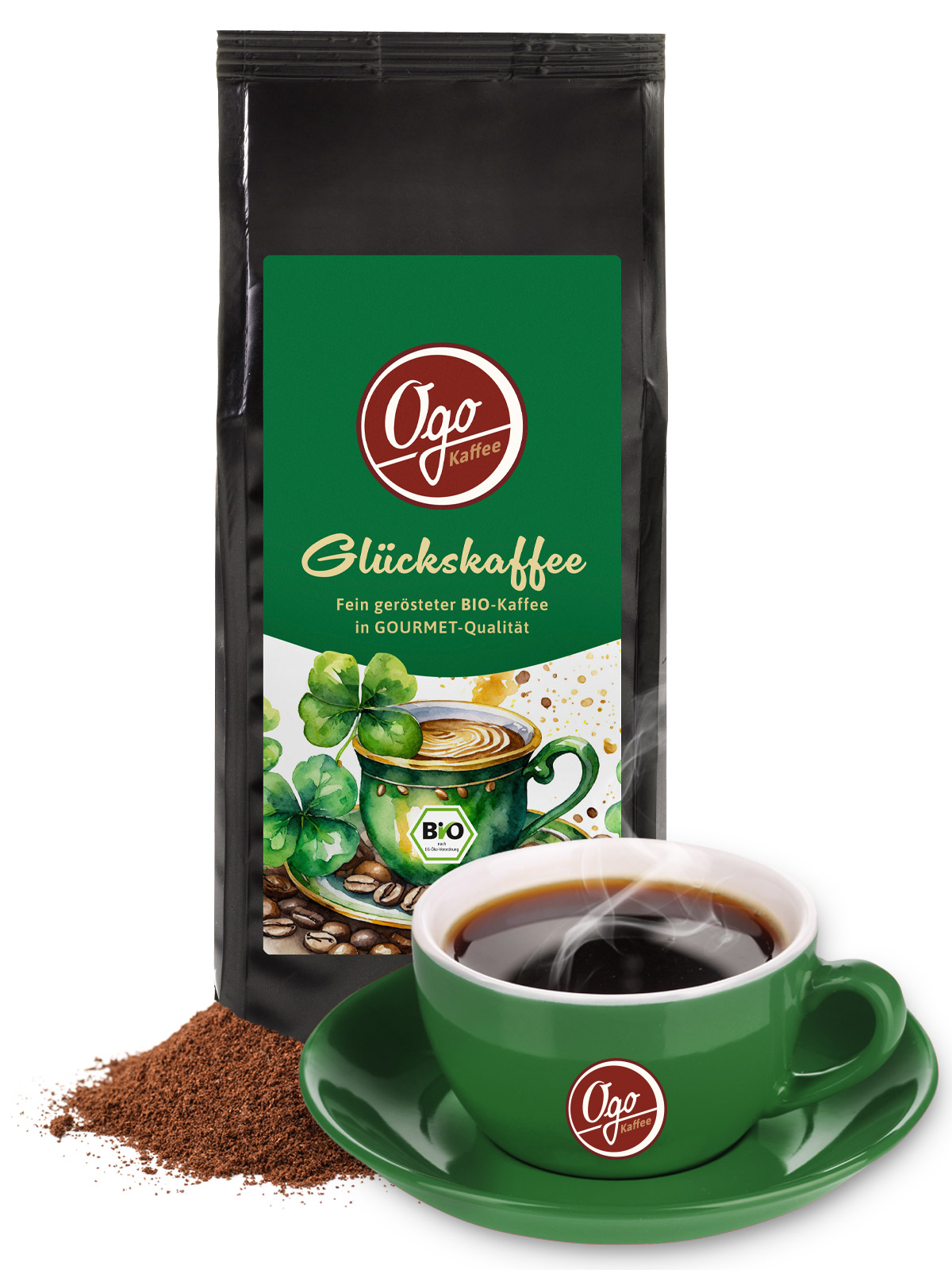 BIO Ogo Glückskaffee, gemahlen