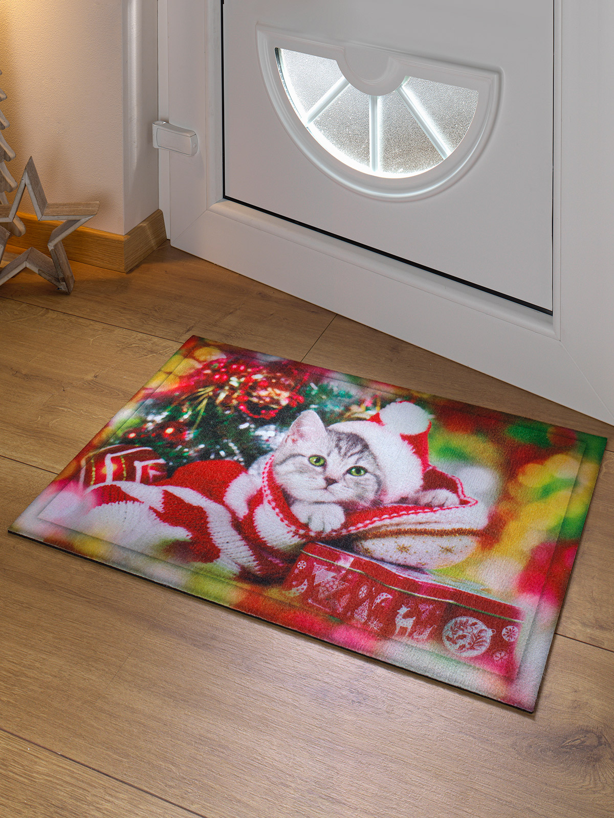 Fußmatte „Weihnachtskätzchen“ Fußmatte „Weihnachtskätzchen“