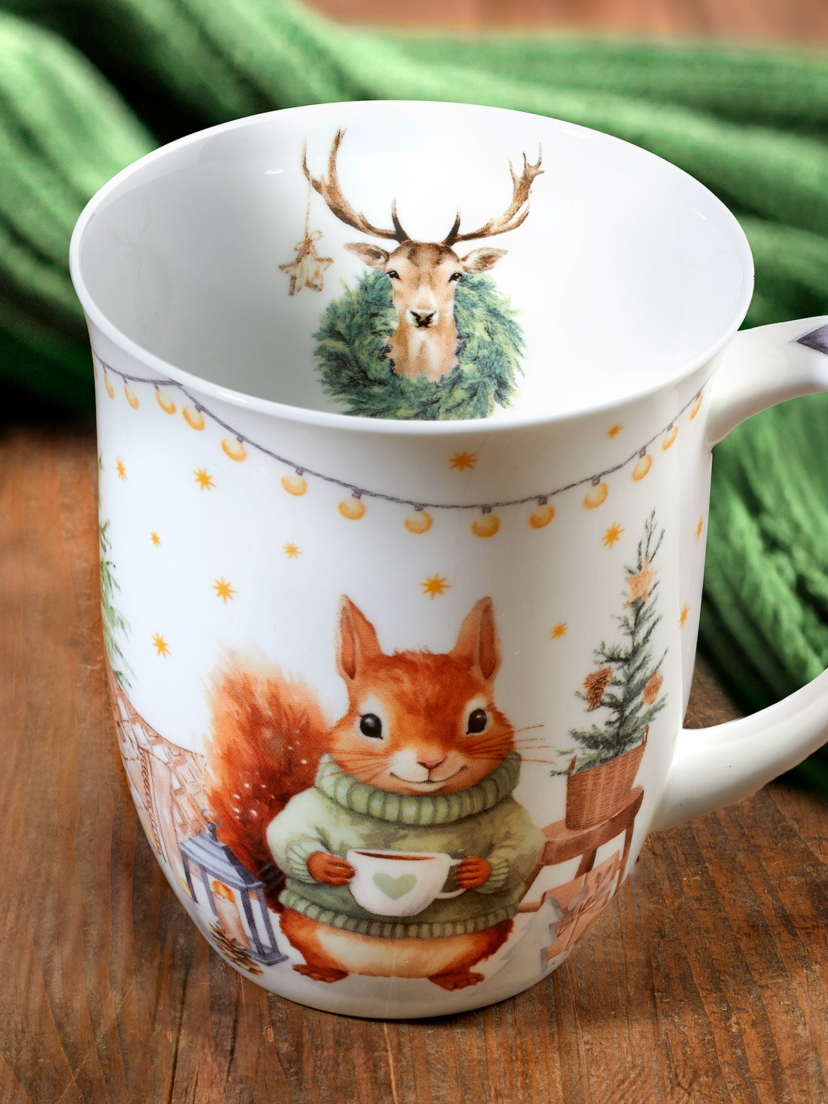 Porzellanbecher „Eichhörnchen“