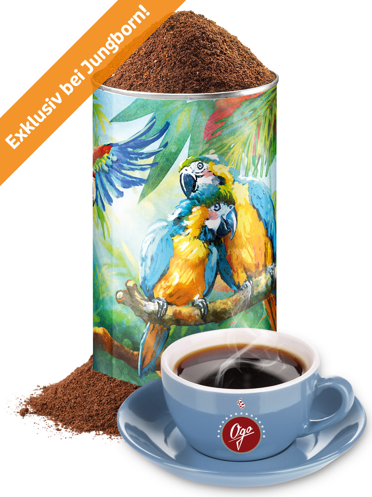 Entkoffeinierter Kaffee, gem. in Künstlerdose