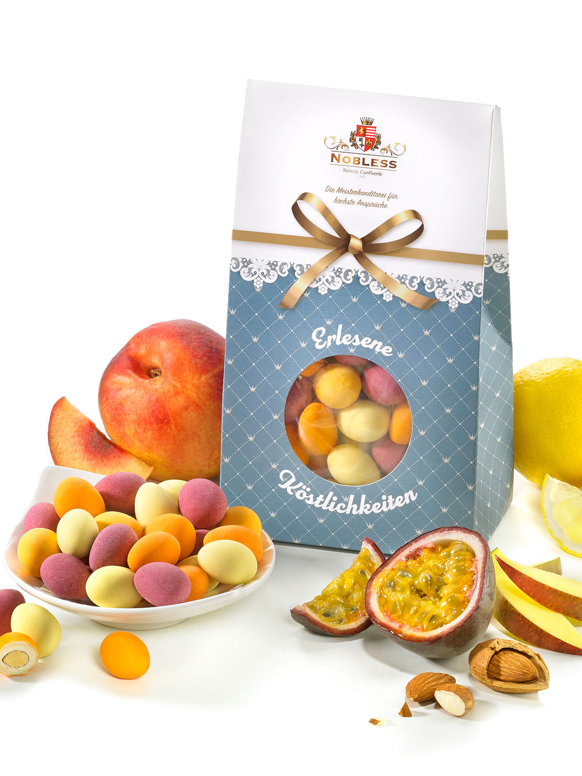 Exotische Joghurt-Frucht-Mandeln