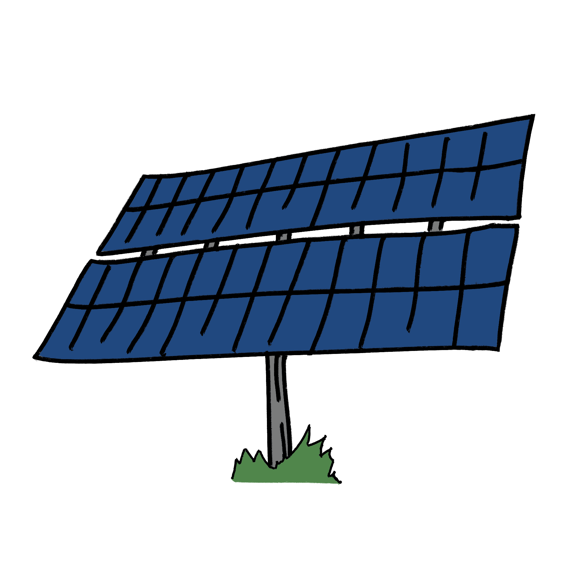 Solarpanel als Symbol für grüne Energie