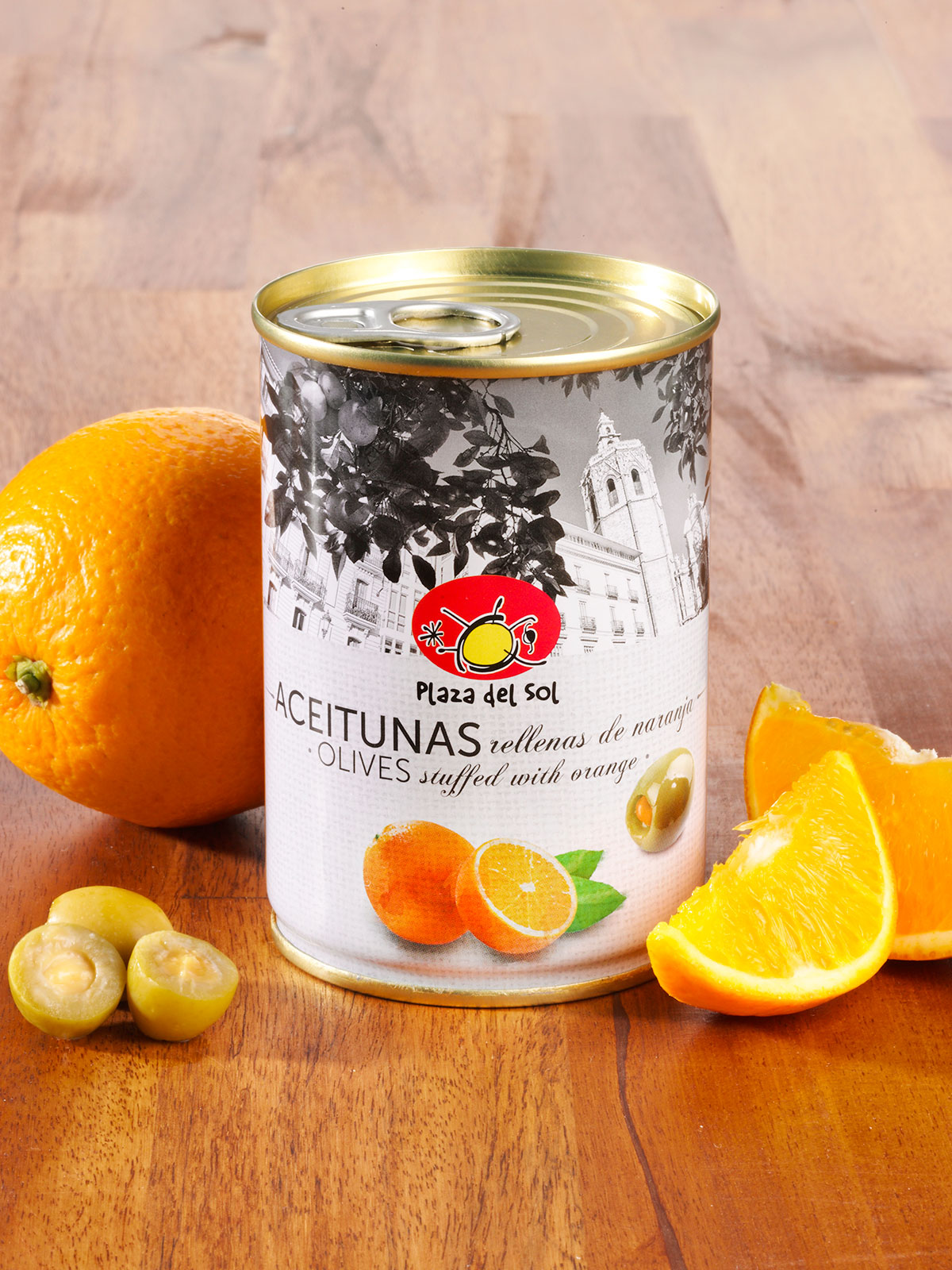 Oliven mit Orange