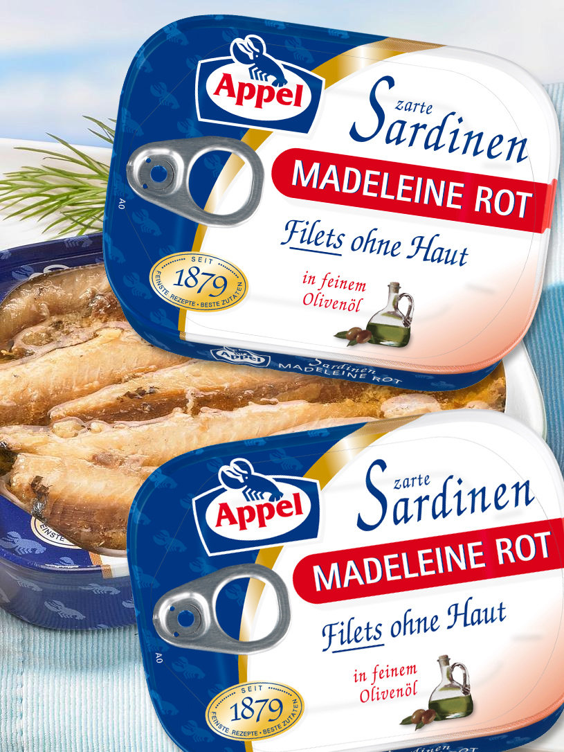 Sardinen-Trio "Madeleine Rot"