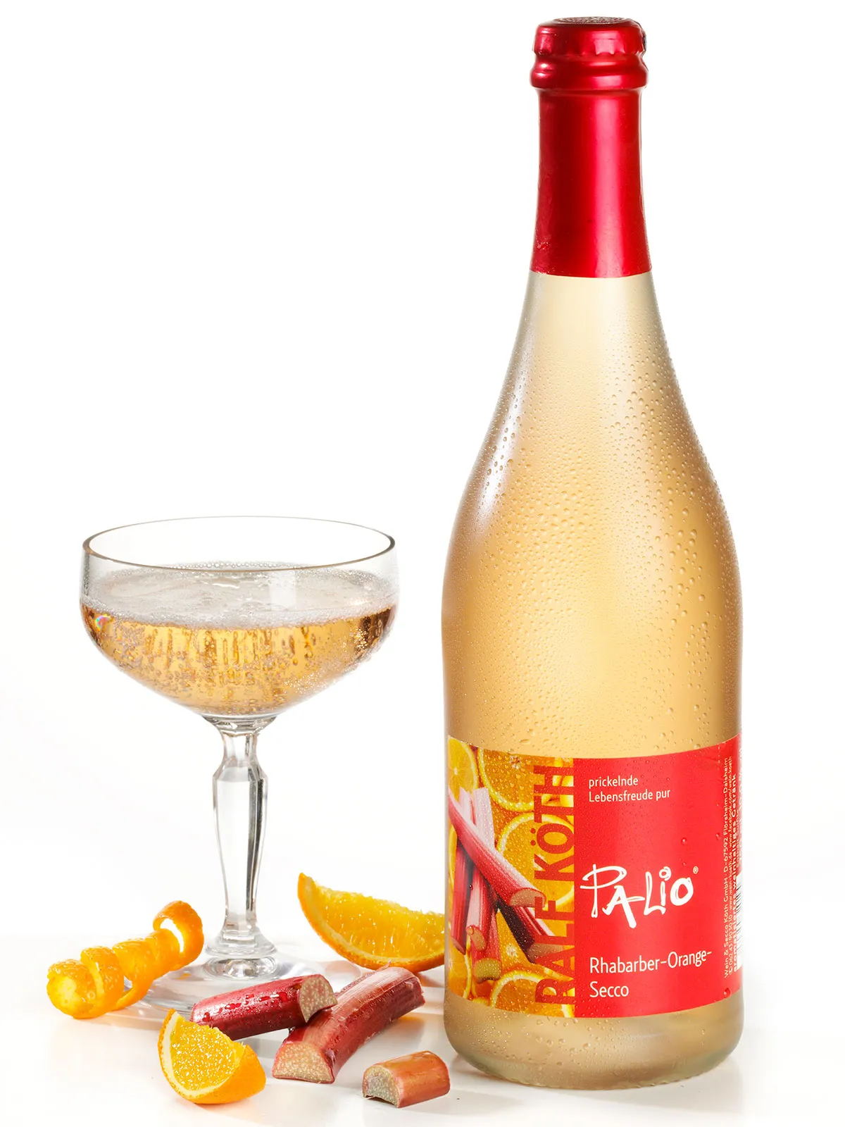 Rhabarber-Orange-Secco