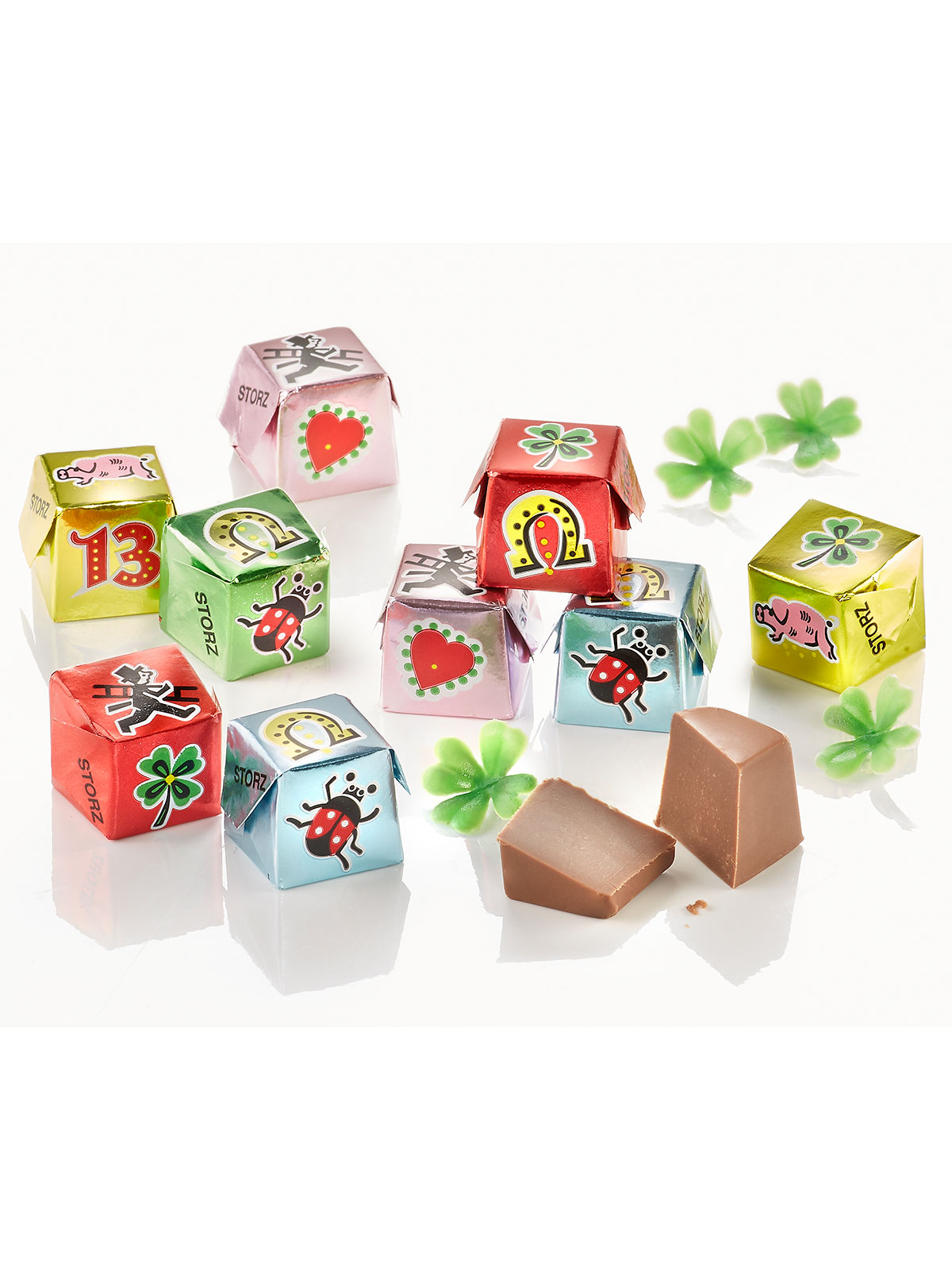 Nougat-Glückswürfel