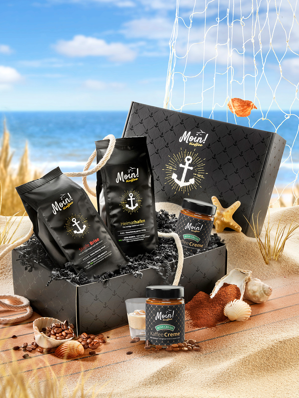 Moin! Präsent „Strandgut“, gemahlen