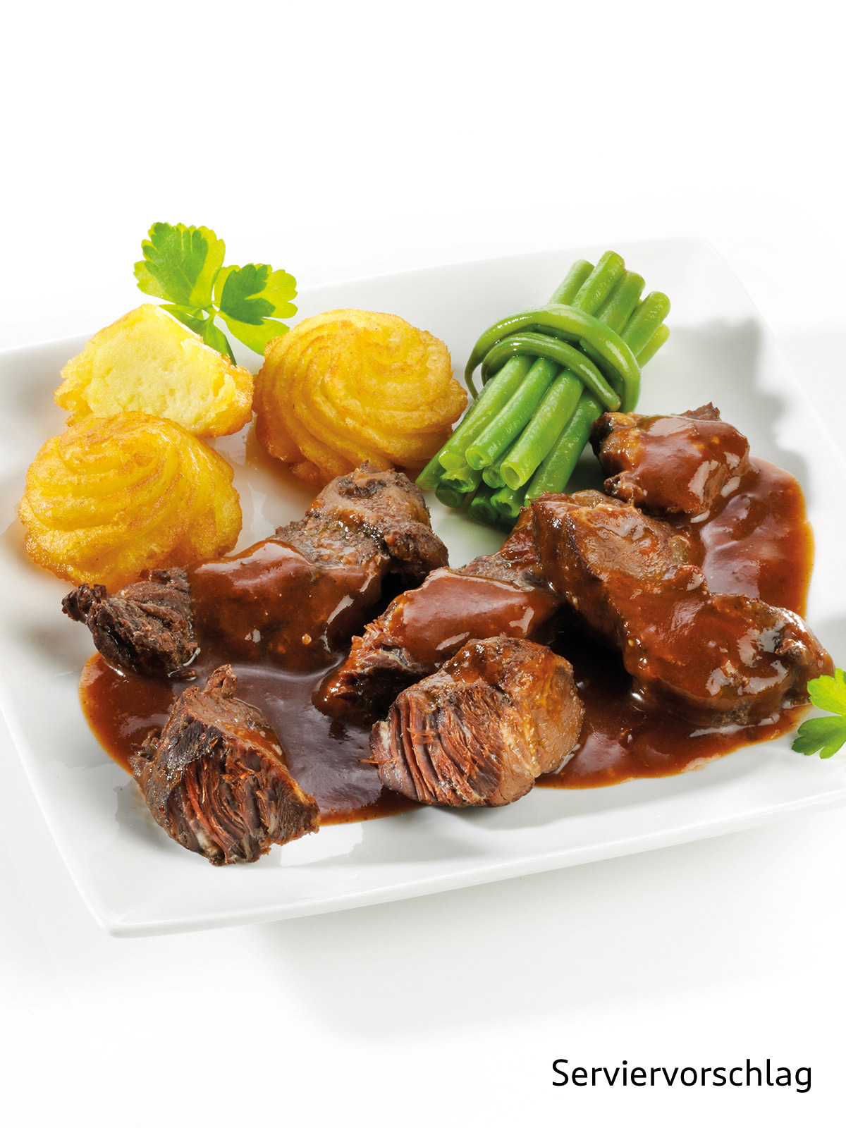 Rinderbäckchen in Rotweinsauce