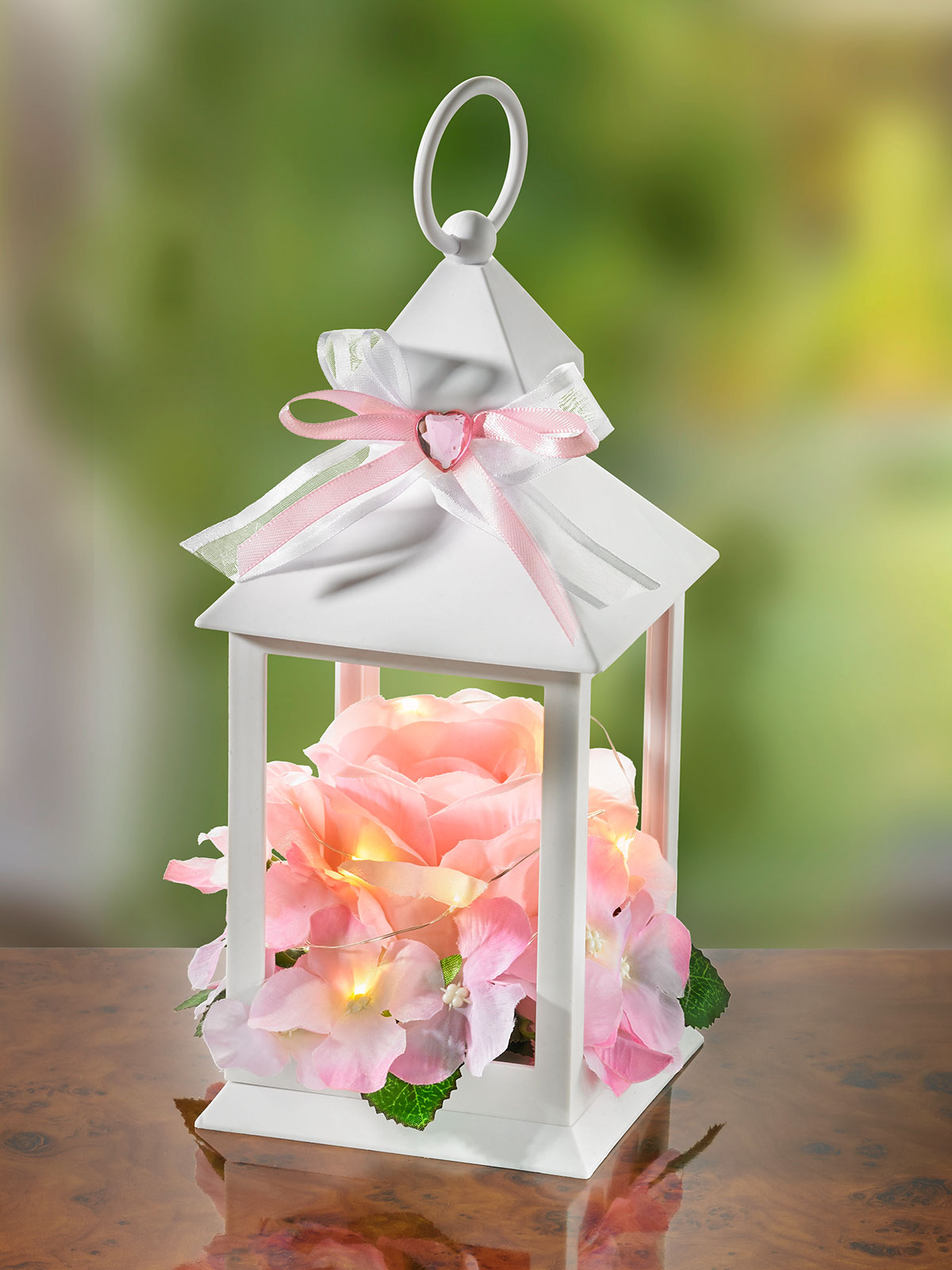 LED-Laterne „Rosenpracht“