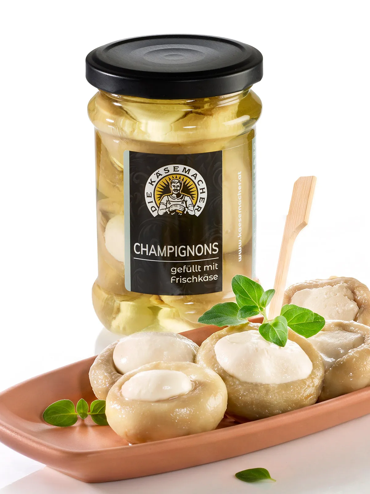 Gefüllte Champignons