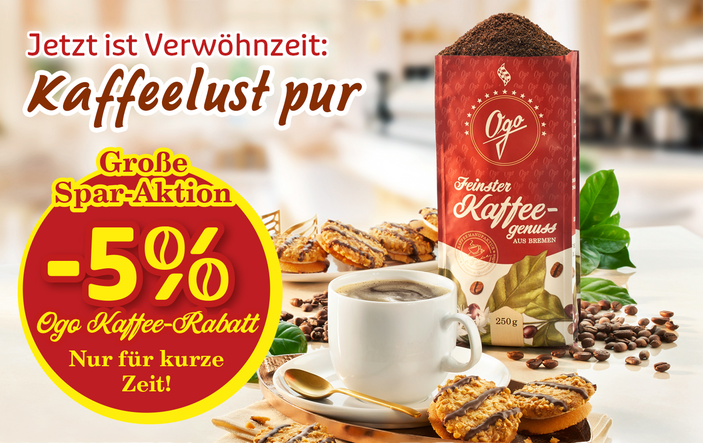 Ogo Kaffee in Rabattaktion