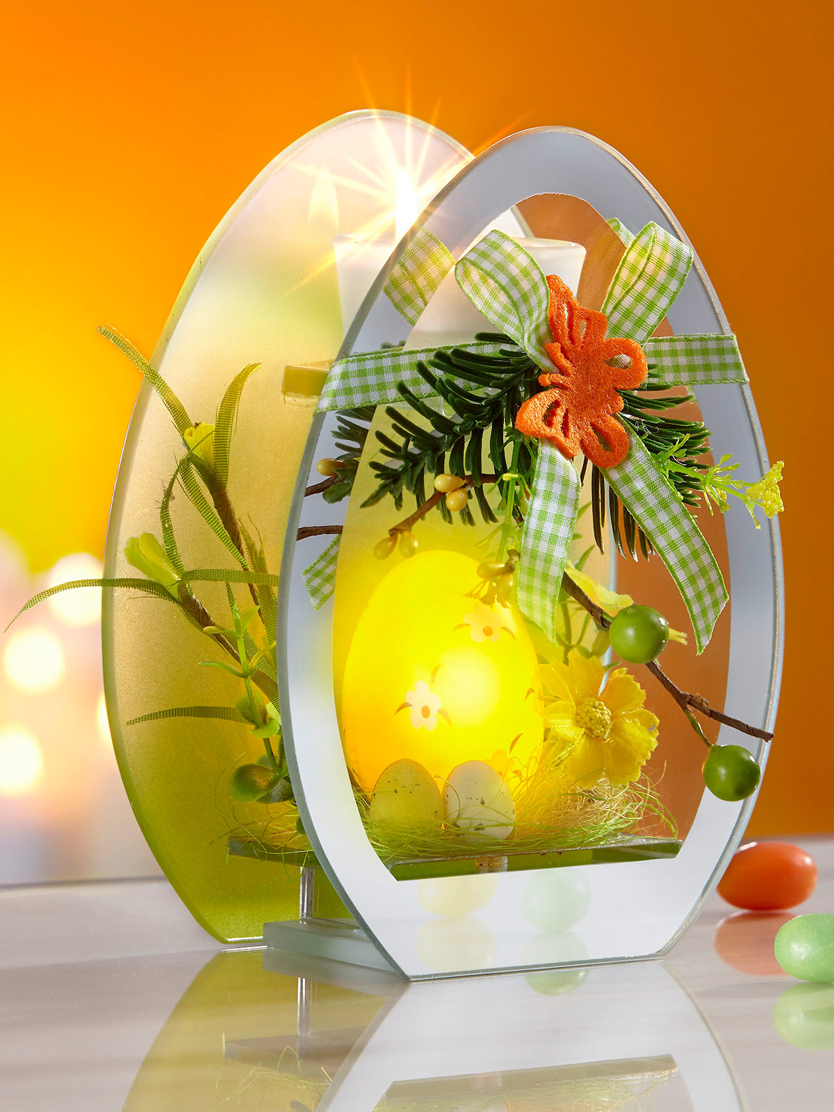 LED-Glasdeko „Osterei“