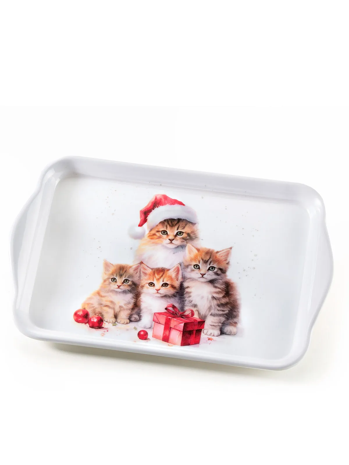 Tablett „Weihnachtskätzchen“
