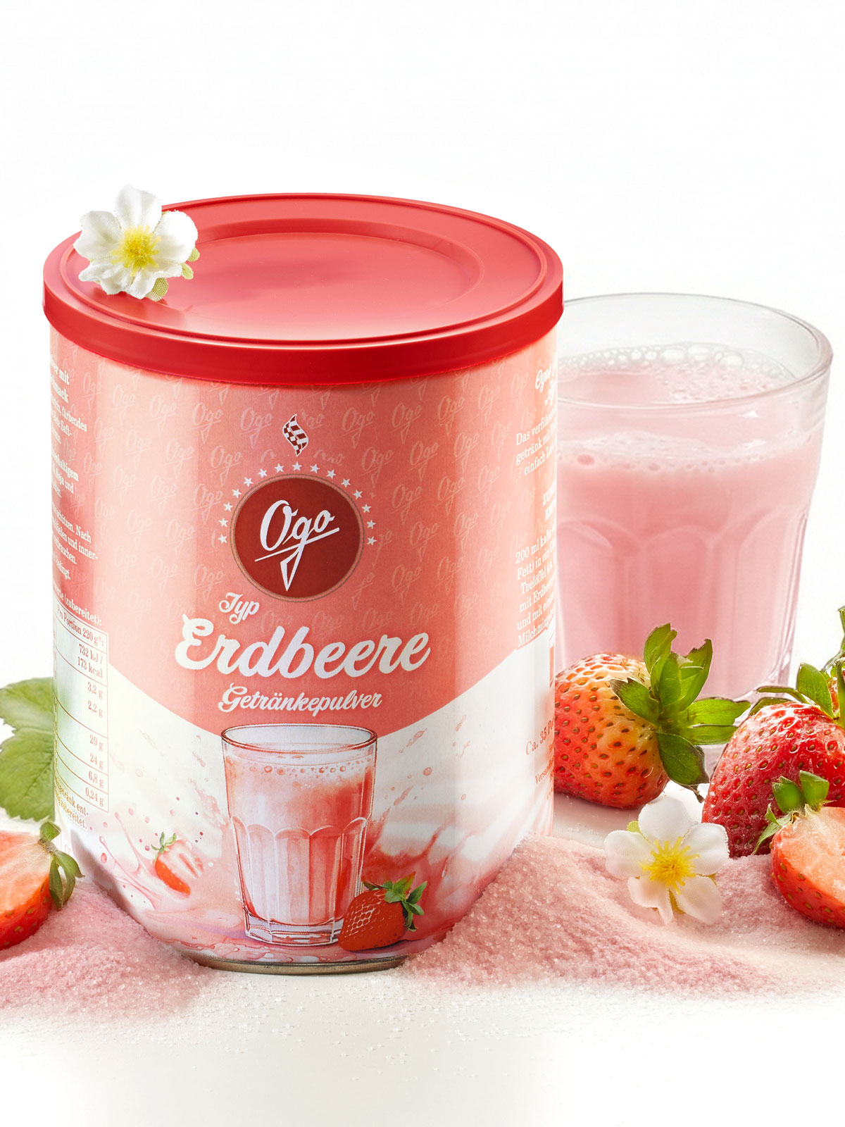 Getränkepulver „Typ Erdbeer“