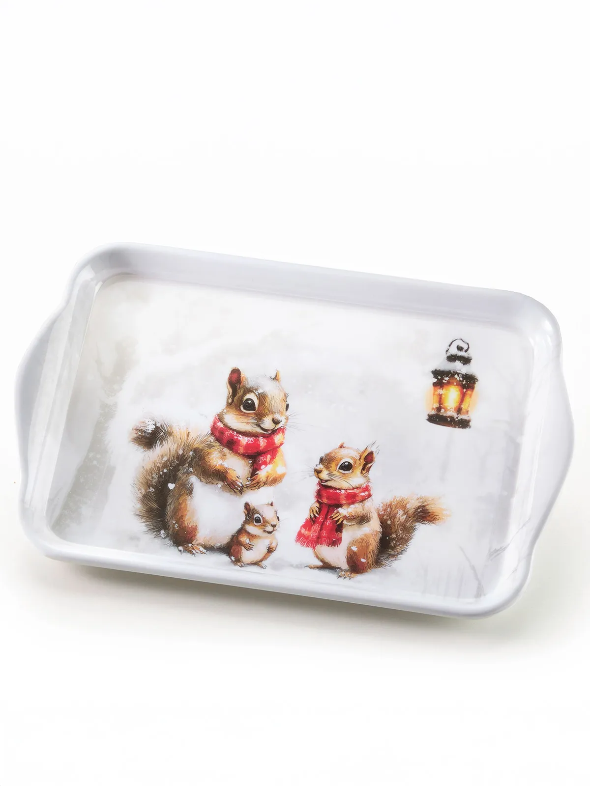 Tablett „Winterhörnchen“