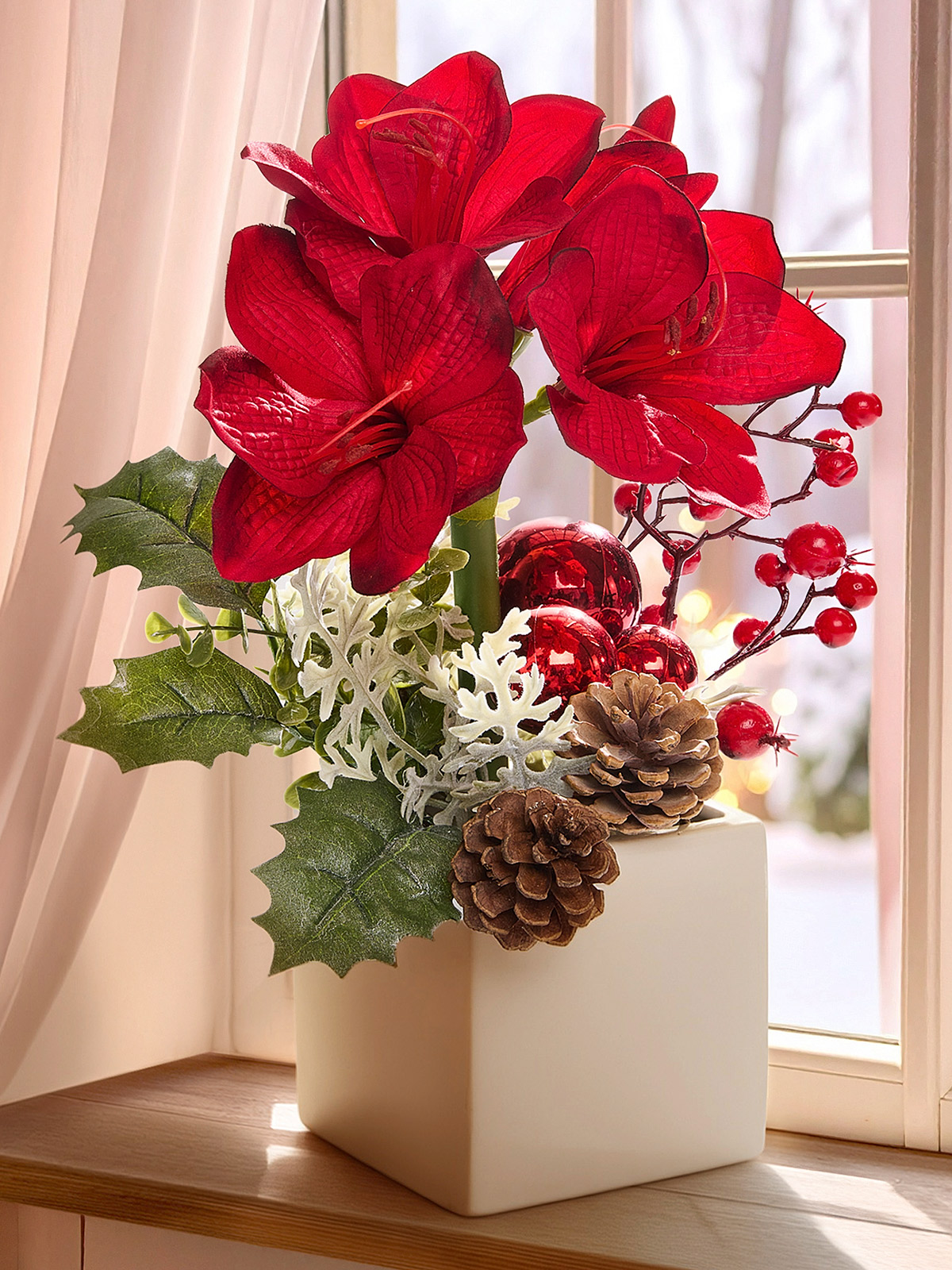 Amaryllis im Topf