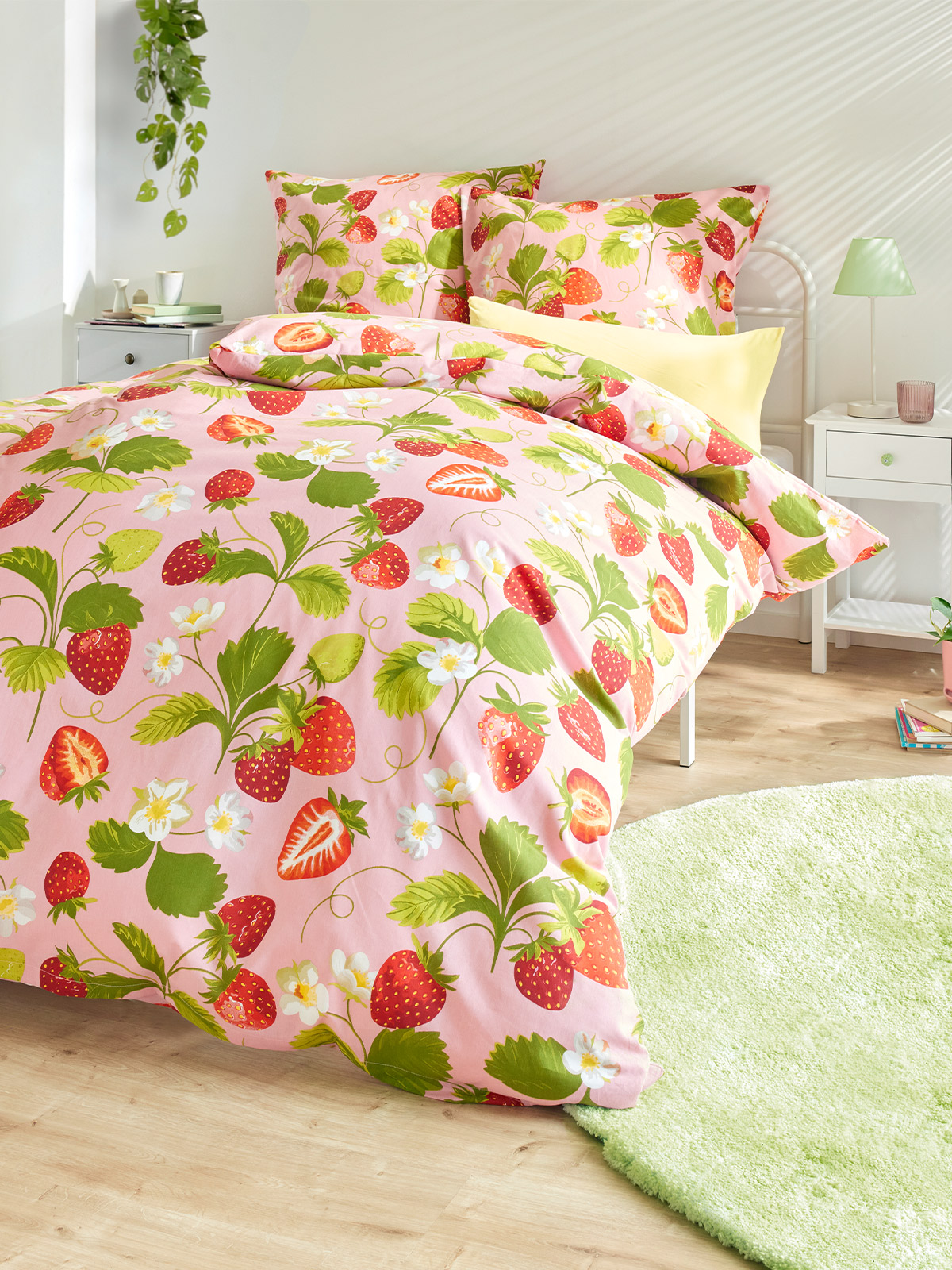 Bettwäsche-Set „Erdbeeren“