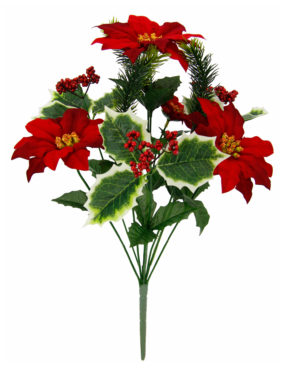 Weihnachtsstern-Ilex-Strauß